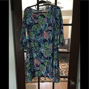 Lilly Pulitzer 3/4 Sleeve Swing style dress-SM